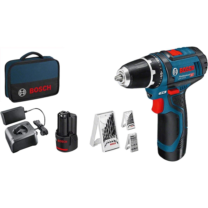 【黑五海淘】 博世专业版12V-15系统电动螺丝刀 Bosch Professional GSR 12V-15 cordless screwdriver 39件装